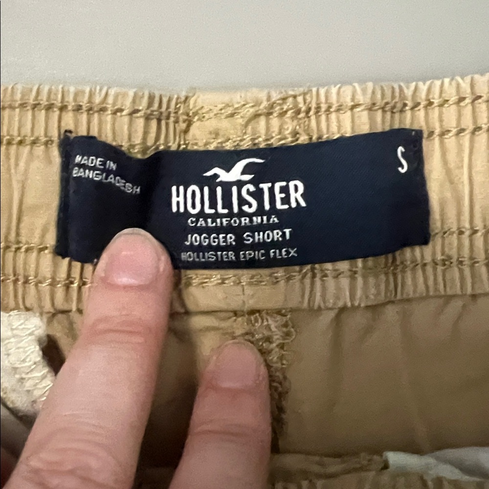 Hollister Epic Flex Jogger Short Khaki Size Small - Picture 4 of 6